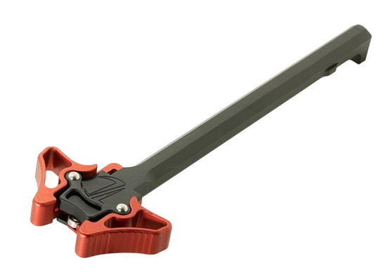TIMBER CREEK OUTDOOR INC EMAMBICHR Enforcer Mini Ambidextrous Charging Handle AR-Platform Red Anodized Aluminum