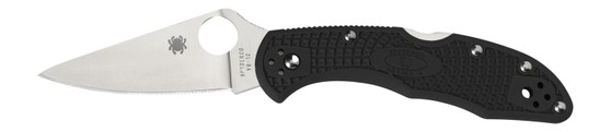 Spyderco C11FPBK Delica Folder 2.875" VG-10 Flat Ground Plain Edge Fiberglass Reinforced Nylon Black