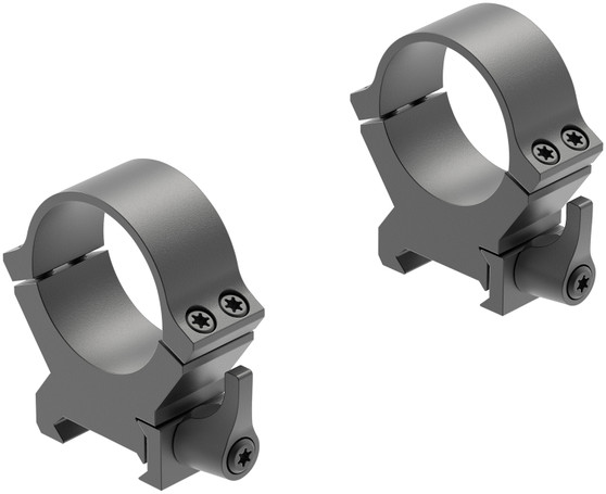 Leupold 174078 QRW2 Cross-Slot Scope Ring Set Matte Black Steel 30mm Tube High Quick Release Picatinny/Weaver