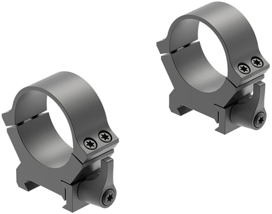 Leupold 174076 QRW2 Cross-Slot Scope Ring Set Matte Black Steel 30mm Tube Medium Quick Release Picatinny/Weaver