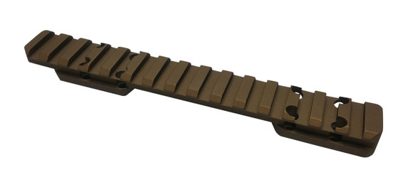 Talley P00SB735 Browning X-Bolt Smoked Bronze Picatinny Rail  Short Action 0 MOA