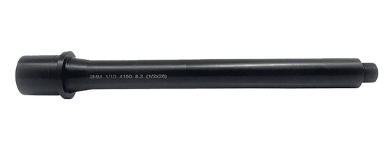 Lead & Steel Llc LS9MM8.3-28 AR9 Barrel 8.30" Nitride 1/2"x28