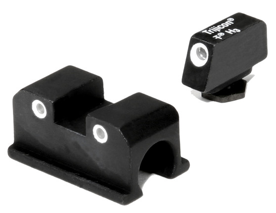 Trijicon 600505 Bright & Tough Night Sights  Green/Tritium White Outline Front Sight-Green/Tritium White Outline Rear Sight Walther Arms P99/PPQ/PPQ M2