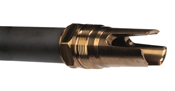 Q LLC ACCFH3/4-24 Flash Hider  7.62 Steel 3/4"x24 Threads 2.13" OAL