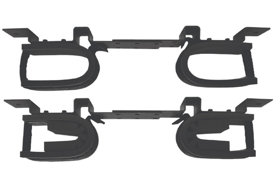 Rugged Gear 10075 Gun Rack Overhead Black Steel Holds 2 Rifle/Shotgun
