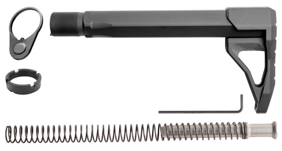 Phase 5 Weapon Systems RMSA Rifle Mini Stock Assembly Black Aluminum for AR15/AR10
