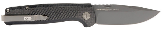 S.O.G SOGTM1006BX Terminus SJ LTE 2.90" Folding Plain Black TiNi S35VN SS Blade, Graphite Textured G10 Handle