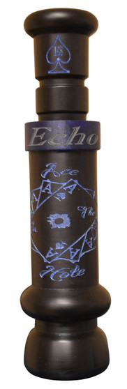 Echo Calls 90022 Ace in The Hole  Single Reed Attracts Ducks/ Mallard Sounds Matte Black Acrylic