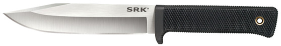 Cold Steel CS38CKE SRK  6" Fixed Clip Point Plain 3-V Steel Blade, 4.75" Black Textured Kray-Ex Handle