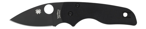 Spyderco C230GPBBK Lil' Native  2.42" Folding Plain Black DLC CPM S30V SS Blade/Black Textured G10 Handle Includes Pocket Clip