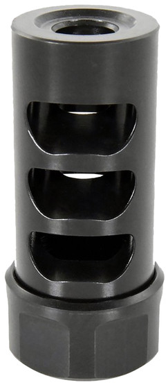 American Precision Arms G2M1230N Gen 2 Micro Bastard Self Timing Brake Black Nitride Stainless Steel with 1/2"-28 tpi Threads, 1.86" OAL, & .750" Diameter for 30 Cal AR-Platform & Hunting Rifles