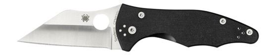 Spyderco C85GP2 Yojimbo 2  3.20" Folding Wharncliffe Plain Satin CPM S30V SS Blade/ Black Textured G10 Handle Includes Pocket Clip