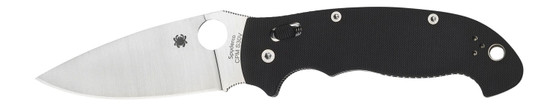 Spyderco C95GP2 Manix 2  XL 3.85" Folding Plain Satin CPM S30V SS Blade/Black Textured G10 Handle Includes Pocket Clip