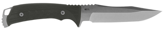 S.O.G SOG-UF1001-B Pillar  5" Fixed Clip Point Plain Stonewashed S35VN SS Blade Black Canvas Micarta Handle Includes Sheath