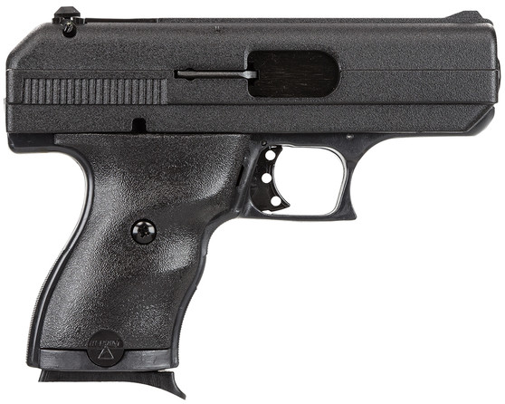 Hi-Point 9NYLOC C9  9mm Luger 8+1 3.50" Black Steel Barrel, Black Powder Coated Serrated Slide, Frame & Polymer Grips, Nylon Holster