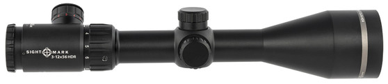 Sightmark SM13080HDR Core HX Black Hardcoat Anodized 3-12x56mm 30mm Tube Illuminated Red HDR Reticle