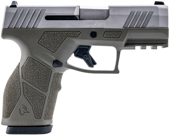 Taurus 1-GX2939O-10 GX2  9mm Luger 10+1 3.37" Matte Stainless Steel Barrel, Matte Serrated Stainless Steel Slide, OD Green Polymer Frame w/Picatinny Rail, Polymer Grip