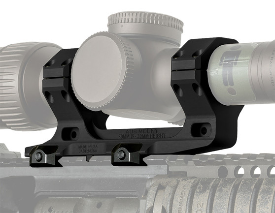 Reptilia LLC 100116 AUS Optic Mount Black 7075-T6 Aluminum 30mm Tube Mil-Spec 1913 Picatinny Rail Mount