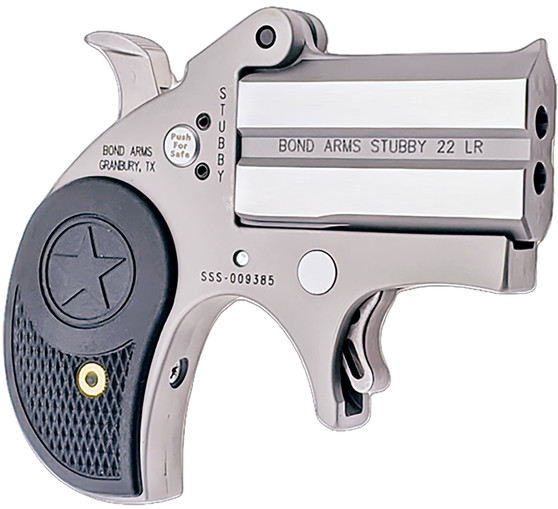 Bond Arms BASTB Stubby Stinger RS 22 LR 2rd Shot 2.20" Steel Frame Black Textured Polymer Grips Right Hand