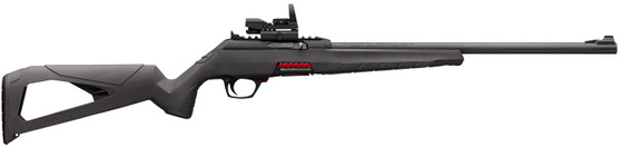 Winchester Repeating Arms 521104102 Wildcat Combo Full Size 22 LR 10+1 18" Matte Blued Sporter Barrel, Picatinny Rail Matte Black Polymer Receiver, Gray Synthetic Stock, Reflex Red Dot, Ambidextrous
