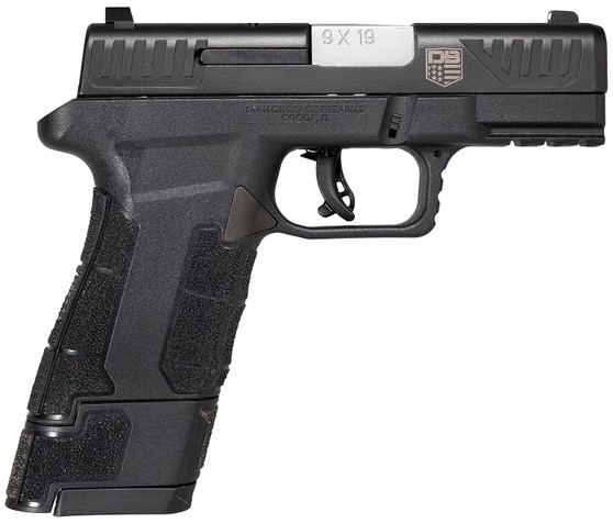 Diamondback DB0300P001 AM2  Sub-Compact Frame 9mm Luger 17+1, 3.50" Stainless Steel Barrel, Black Nitride Serrated Stainless Steel Slide, Black Polymer Frame w/Picatinny Rail & Polymer Grip