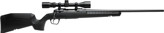 Savage Arms 32003 Axis XP Combo 243 Win 4+1 22" Matte Black Button Rifled Barrel, Matte Black Drilled & Tapped Carbon Steel Receiver, Fixed Sporter Black Synthetic Stock, Weaver 3-9x40mm, Right Hand