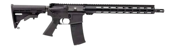 Andro Corp Industries 55616BB ACI-15 Bravo 5.56 NATO 30+1 16" Black Nitride Threaded Barrel, Black Anodized Aluminum Receiver w/Picatinny Rail, M-LOK Handguard, M4 Black Polymer Stock, A2 Grip, Ambide