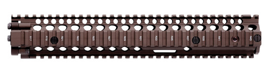 Daniel Defense 0100408001 M4A1 RIS II Handguard 12.25" 2-Piece, Free-Floating Style Made of 6061-T6 Aluminum with Flat Dark Earth Anodized Finish & Picatinny Rail for AR-15