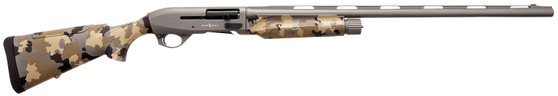 Silver Eagle Arms A21228OS2 Alpha 2  12 Gauge 3" 4+1 28" Gray Cerakote Chrome Lined Vent Rib Barrel & Steel Receiver, Old School Camo Synthetic Fixed Stock