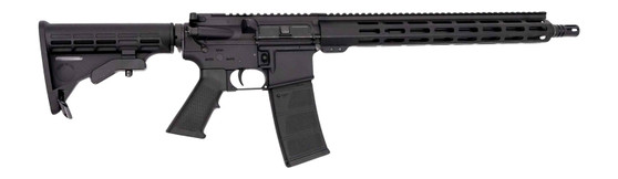 Andro Corp Industries 30016BB ACI-15 Bravo 300 Blackout 30+1 16" Black Nitride Threaded Barrel, Black Anodized Aluminum Receiver w/Picatinny Rail, M-LOK Handguard, M4 Black Polymer Stock, Black A2 Gri
