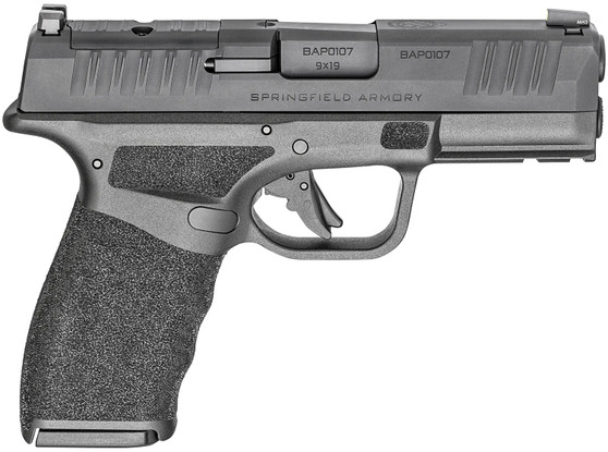 Springfield Armory HCP9379BOSP15 Hellcat Pro OSP Compact 9mm Luger 15+1 3.70" Black Melonite Steel Barrel & Optic Ready/Serrated Slide, Black Polymer Frame w/Picatinny Rail, Textured Grip