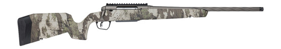 Savage Arms 33214 Axis 2 Pro 7mm-08 Rem 4+1 20" Gun Metal Bronze Cerakote Spiral Fluted Threaded Barrel & Receiver w/Picatinny Rail, Savage Woodland Camo Fixed w/Pistol Grip Synthetic Stock, Right Han
