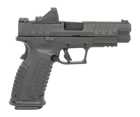 Springfield Armory XDME94510BHCOSP15PAC XD-M Elite OSP Gear Pac Full Size 10mm Auto, 15+1 4.50" Black Melonite Match Grade Barrel & Optic Ready/Serrated Steel Slide, Black Polymer Frame w/Picatinny Ra