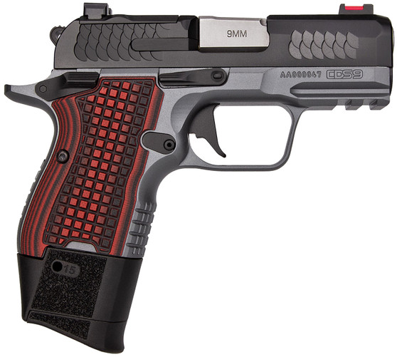 Kimber Mfg.,inc 3600003 CDS9  9mm 15rd 3.18" Black KimPro II Optic Ready Stainless Steel Slide Gray KimPro II G10 Grip