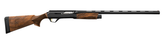 Retay USA RACEUL26 Ace-R Upland Ultralight 12 Gauge Semi-Auto 3" 3+1 26" Black Deep Bore Barrel, Aluminum Humpback Drilled & Tapped Receiver, Fixed Satin Walnut  Stock