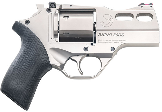 Chiappa Firearms CF340341 Rhino 30DS *CA Compliant Small 10mm Auto 6 Shot 3" Black Anodized Picatinny Rail/Vent Rib Barrel, Black Cylinder Black Anodized Aluminum Frame w/Picatinny Rail, Walnut Grip