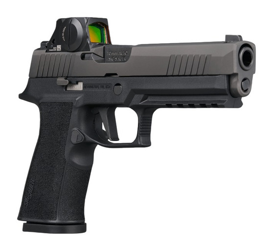 Sig Sauer 320X510BXR3RXSL P320 XTen w/Optic Full Size 10mm Auto 15+1 5" Black Nitron Stainless Steel Slide w/Sig ROMEO-X SIG-LOC Pro, Black Stainless Steel Frame w/Picatinny Rail, Black Polymer Grip,