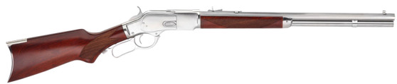 Taylors & Company 550232 1873  45 Colt (LC) Caliber with 10+1 Capacity, 20" Barrel, Silver Metal Finish & Walnut Fixed Pistol Grip Stock Right Hand (Full Size)