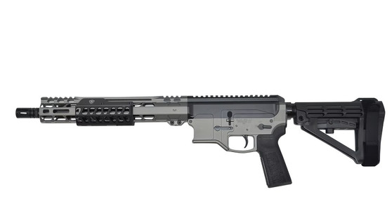 Bilson Arms P8FSSTB20R1 BA-15FCP 338 ARC 10+1 14.50" Stainless Steel Threaded Barrel, Tactical Gray/Graphite Black Cerakote Aluminum Receiver w/Picatinny Rail, M-LOK Handguard, Black Polymer SBA4 Brac