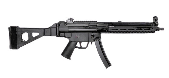 PTR 9LTBR-0090101 9LTBR  9mm Luger 30+1 12.50" Black Nitride Threaded Barrel, M-LOK Handguard, Black Anodized Aluminum Receiver w/Picatinny Rail, Black Synthetic SB Tactical Brace, Black Polymer Grip
