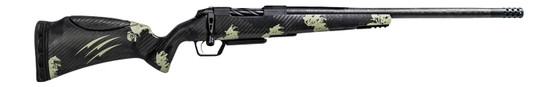 Fierce Firearms ROGSCMX25CM20BF Carbon Mini Rogue XP 25 Creedmoor 3+1 20" Carbon Fiber Match Grade Barrel, Black DLC Stainless Steel Drilled & Tapped Receiver, Forest Camo Push Button Adj Cheek Piece
