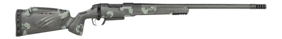 Fierce Firearms RIVSCX22CM18BF Carbon Rival XP 2.0 22 Creedmoor 3+1 18" Carbon Fiber Match Grade Barrel, Black Cerakote Stainless Steel Drilled & Tapped Receiver, Forest Camo Push Button Adj Cheek Pie