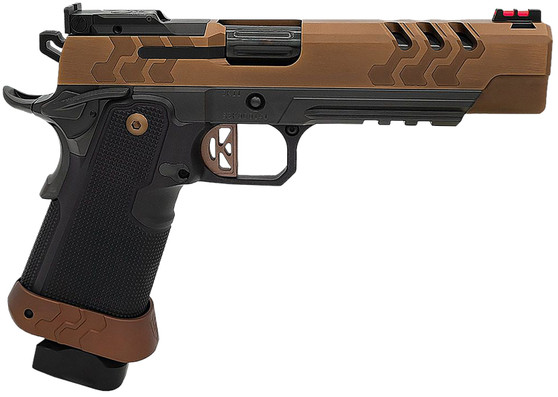 Kimber Mfg.,inc 3500052 2K11 Target (OR)  45 ACP 17+1 5" High Polished w/ Coyote PVD, Brush Polish Flats w/ DLC Coating Stainless Steel Slide Aluminum Grip