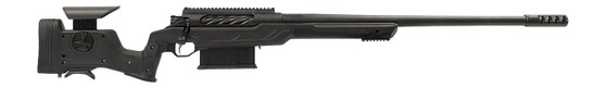 Cadex Inc CDXBMGQUA5029HI20I1J5N BMG Quake  50 BMG 3+1 29" Black DLC Match Grade Threaded Barrel, Black Cerakote Receiver w/Picatinny Rail, Adj Cheek Piece & LOP Black Polymer Stock