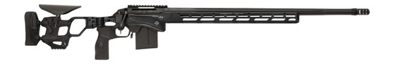 Cadex Inc CDXSSPRO6526CP20I2B1N CDX-SS Seven S.T.A.R.S. Pro 6.5 Creedmoor 10+1 26" Black DLC Fluted Threaded Barrel, Black Cerakote Receiver, ARCA Rail,  M-LOK Handguard, Black Adjustable Folding Butt