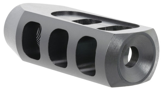TacFire  Tanker Muzzle Brake  Black Oxide Steel with 5/8"-24 tpi Threads 2.76" OAL 1.37" Diameter for 308 Win