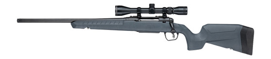 Savage Arms 33204 Axis 2 XP 25-06 Rem 4+1 20" Matte Black Carbon Steel Threaded Barrel & Drilled & Tapped Receiver, Gray Synthetic Fixed w/Pistol Grip Stock, 3-9x40mm Duplex Scope, Left Hand