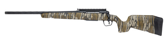 Savage Arms 33320 Axis 2 Pro 308 Win 4+1 20" Black Cerakote Carbon Steel Spiral Fluted Threaded Barrel & Receiver w/Picatinny Rail, Mossy Oak Original Bottomland Fixed w/Pistol Grip Synthetic Stock, L