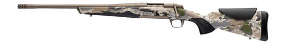 Browning 036124229 X-Bolt 2 Speed SPR Full Size 300 Win Mag 3+1 22" Smoked Bronze Cerakote Fluted Threaded Barrel, Steel  Drilled & Tapped Receiver, Ovix Camo w/Black Overmold Adj Comb & LOP Synthetic
