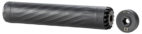 Anechoic X223LB Anechox 223L  223/5.56mm/22-250Rem Black Stainless Steel/Titanium 1 3/8"x24 w/ 1/2"x28 DTA